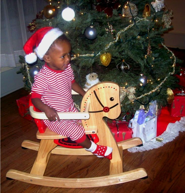 rocking horse at christmas