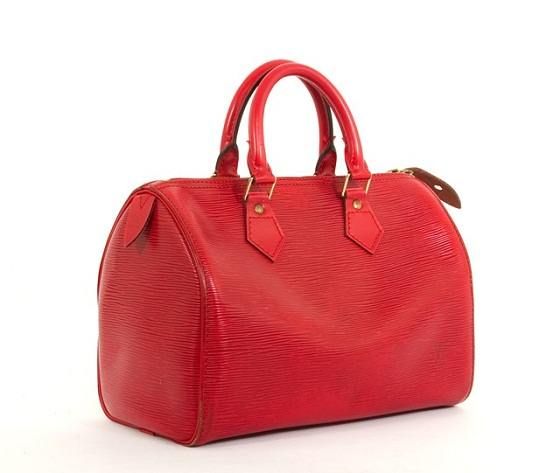  Louis Vuitton epi speedy 25 handbag