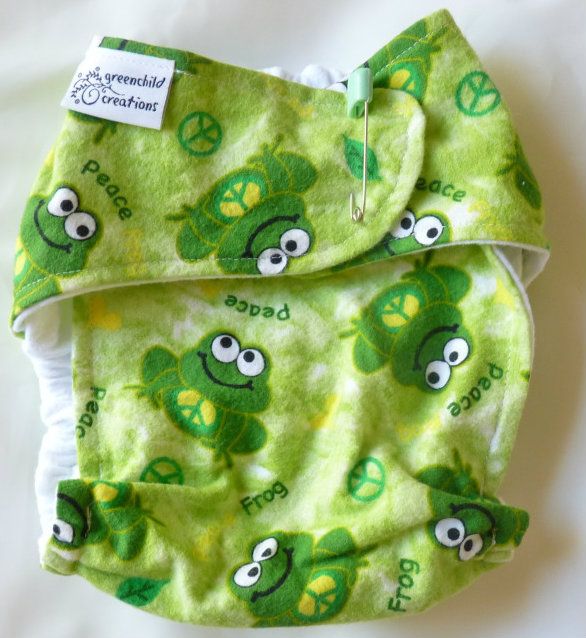 flannel fitted cloth diaper
