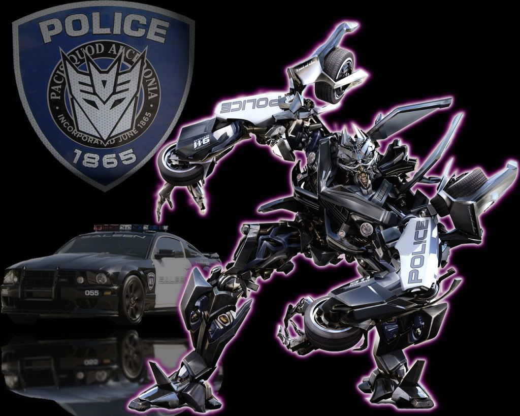 optimus prime police car