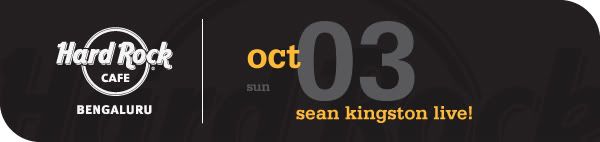 Sean Kingston Bengaluru 3rd Oct
