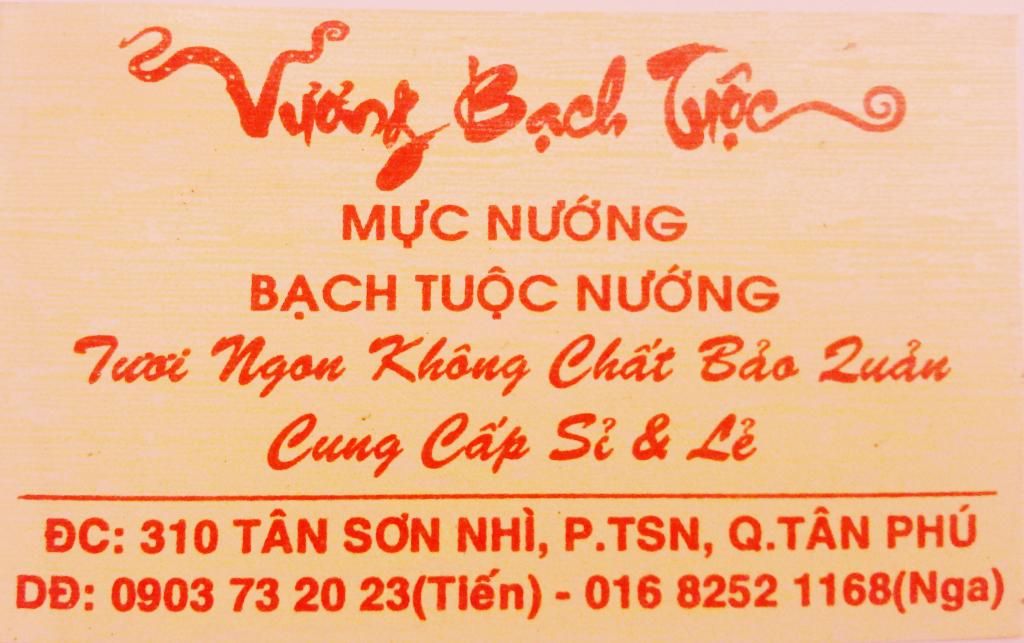 Chuyên Cung Cấp Bạch Tuộc Tươi + Ướp Vương Bạch Tuộc 310 Tân Sơn Nhì