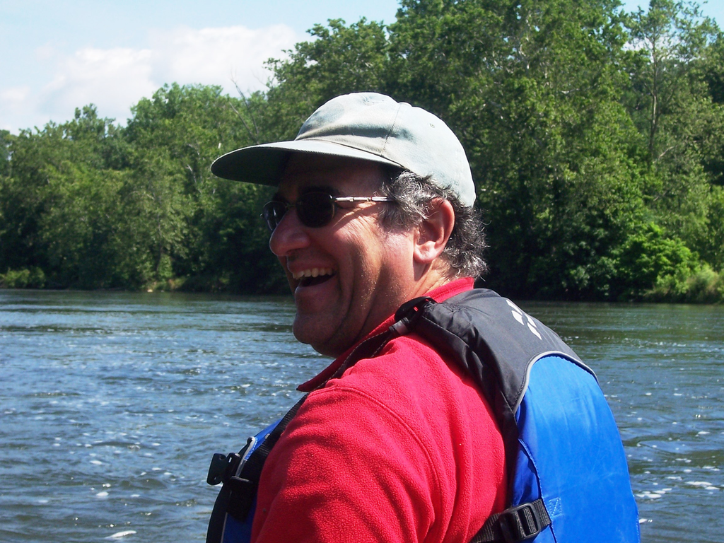 Phil Cafaro canoeing on the Shenandoa River