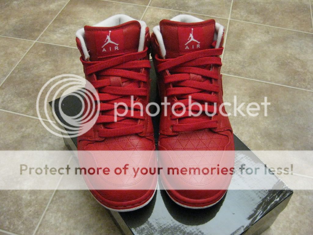 AJ 1 RETRO PHAT PREMIER RED rare Jordans sz 8.5 lots of Pics NEW Nike 