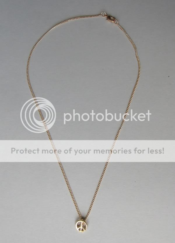 Make a wish Peace Kette filigran gold charm necklace